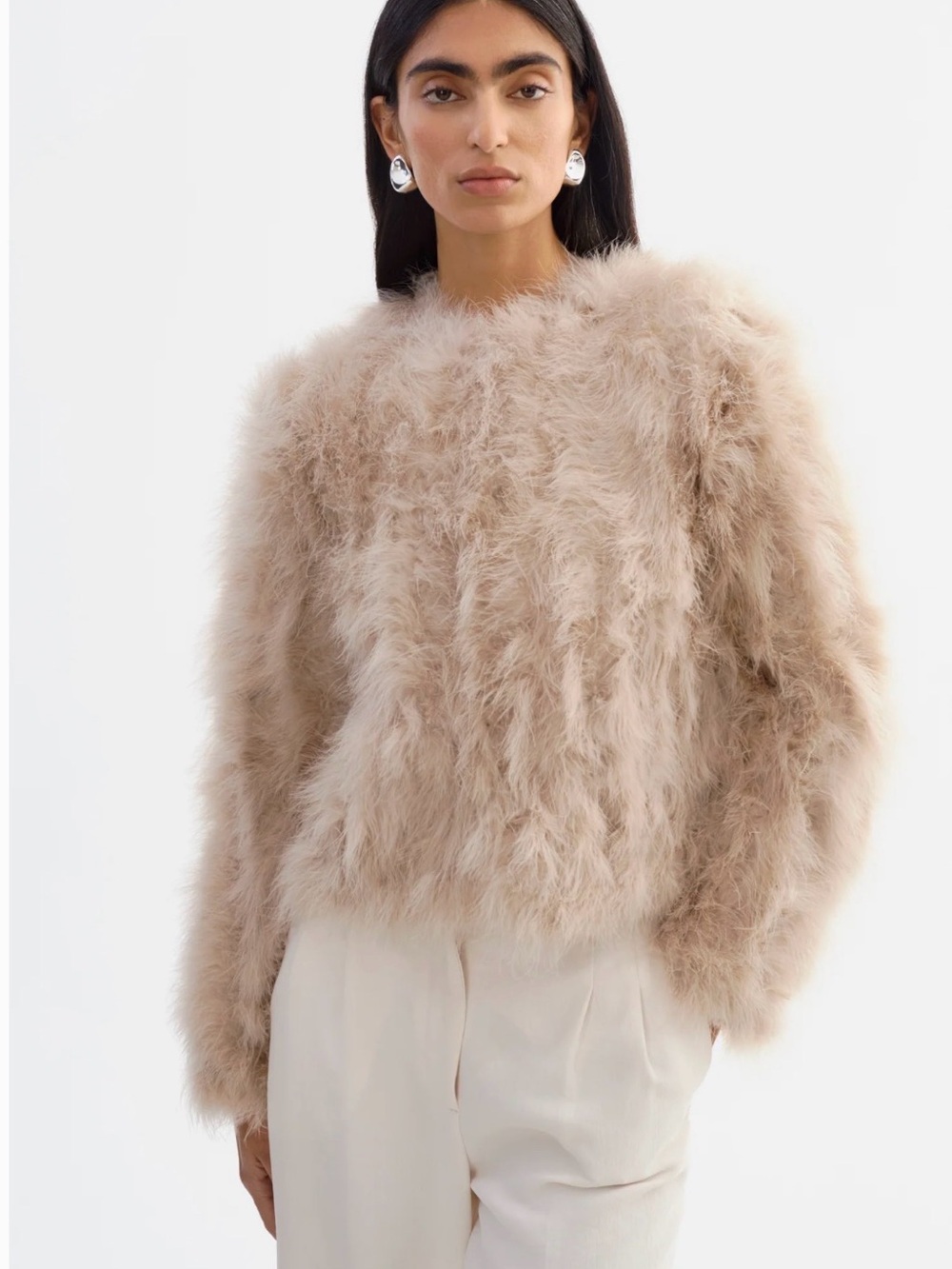 LAMARQUE DEORA Feather Jacket